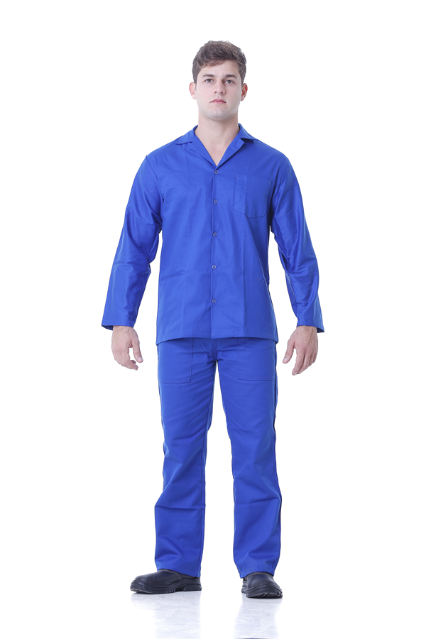 Brim Camisa Profissional e Calça pijama azul royal